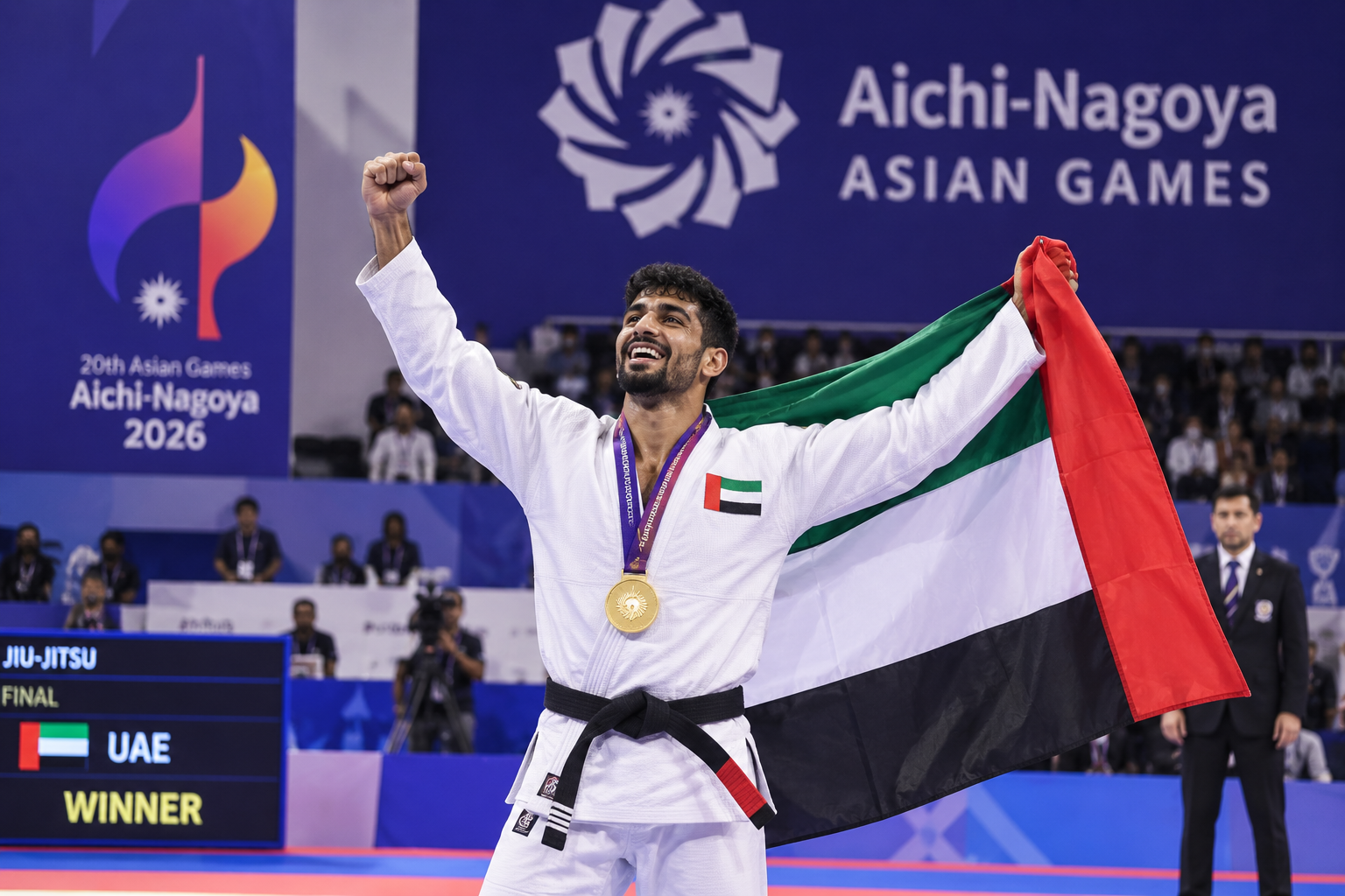 UAE Jiu-Jitsu Team Reaches Eight Medals at Asian Games as Asma Al Hosani Defends Title
