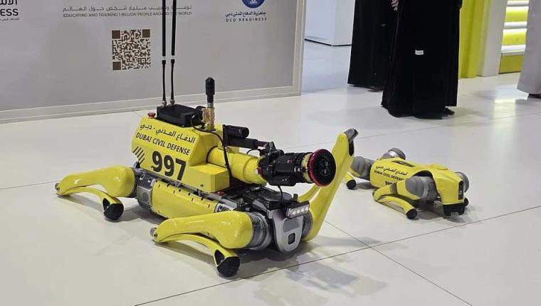 Dubai Civil Defence Unveils High-Tech Firefighting Robot at Intersec 2026