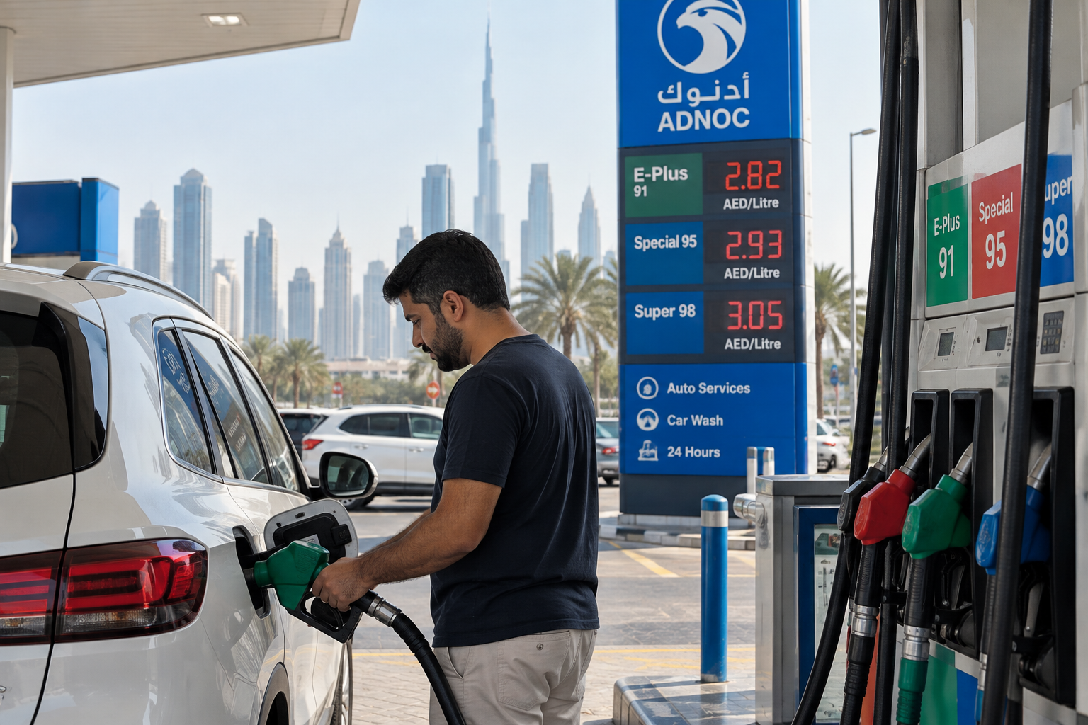 UAE Petrol Prices Jump About 16% for October, Adding Pressure to Household Budgets